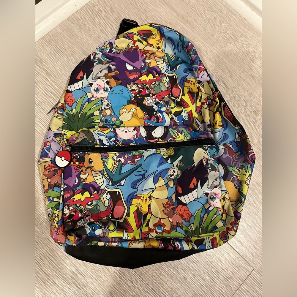 Pokémon back pack book bag gamers travel bag